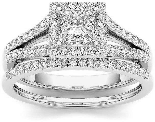Sanjie Square Diamond Ring, Gold Plated With Zircon Set, Women's Jewelry_ipsvogv.com