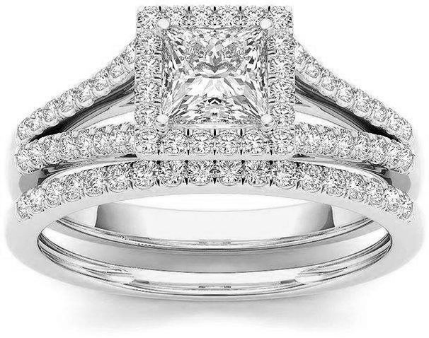 Sanjie Square Diamond Ring, Gold Plated With Zircon Set, Women's Jewelry_ipsvogv.com