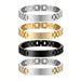 Stainless Steel Chain With Curved Brand Engraved Watch Strap Bracelet_ipsvogv.com
