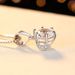 Sterling Silver Necklace For Women 1 Carat Moissanite Six Claw Pendant Anti Real Diamond Clavicle Chain Silver Jewelry_ipsvogv.com
