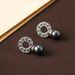 Exquisite circle horseshoe buckle pearl women's silver needle earrings, high-end, light luxury, versatile earrings_ipsvogv.com