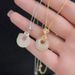 S999 Sterling Silver Simple Peace Buckle Hetian Jade Necklace Female Pendant Jade Clavicle Chain New Chinese Style Jewelry_ipsvogv.com