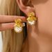 Ins Japanese and Korean small fragrance style rose flower niche inlaid zircon design petal high-end feeling earrings_ipsvogv.com