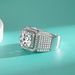 Sterling Silver Big Men's Ring Full Of Stars 10 Carat Moissanite Domineering Men's Ring Atmospheric Gift For Boyfriend_ipsvogv.com
