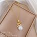 】 Mandarin 【 Duck Pearl Zircon Light Luxury Charm Gorgeous Full Diamond Necklace Women's Versatile Clavicle Titanium 【 】_ipsvogv.com