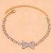 Jewelry Exquisite Small Full Diamond Bow Anklet Beach Double Row Rhinestone Anklet_ipsvogv.com