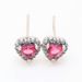 Women's Jewelry Noble Heart Earrings Fashion Items Retro Red Heart Shaped Earrings Female Surprise Gift_ipsvogv.com