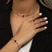Luxurious Shiny Square Ferroalloy Plating Inlay Rhinestones 14k Gold Plated Women's Rings Bracelets Necklace_ipsvogv.com