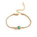 Women's Jewelry Niche Simple Gold Plated Turquoise Titanium Steel Bracelet Female INS Style All Match Temperament Hand Jewelry_ipsvogv.com