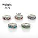 New Owl Combination Personalized Colorful Eye Opening 5-piece Set Ring_ipsvogv.com