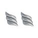 Real Gold Electroplated Titanium Steel VINTAGE Pointed Flamingo Wing Earrings_ipsvogv.com