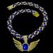 Colorful Blue And White Diamond Wings Pendant Personalized Creative Hiphop Cuban Chain Necklace Jewelry_ipsvogv.com