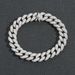 Unisex Hip Hop 12mm Bubble Chain Cuban Chain 4 Rows Of Zircon Rose Gold Men And Women Hip Hop Simple Trend Necklace_ipsvogv.com