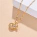 Internet Famous Diamond Studded Money Bag Titanium Steel Necklace Korean Version Instagram Trendy Versatile Collarbone_ipsvogv.com