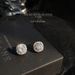 Women's Jewelry Micro Inlaid Zircon 925 Silver Needle Square Geometric Simple Earrings Supply Chain Earrings_ipsvogv.com