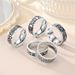 Wind Titanium Steel Fashionable Carving, Oil Coated Men's Ring, Xiyin_ipsvogv.com