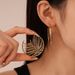 Personalized Metallic Branches Geometric Circles Silver Needle Earrings Stylish Simple Premium Earrings_ipsvogv.com