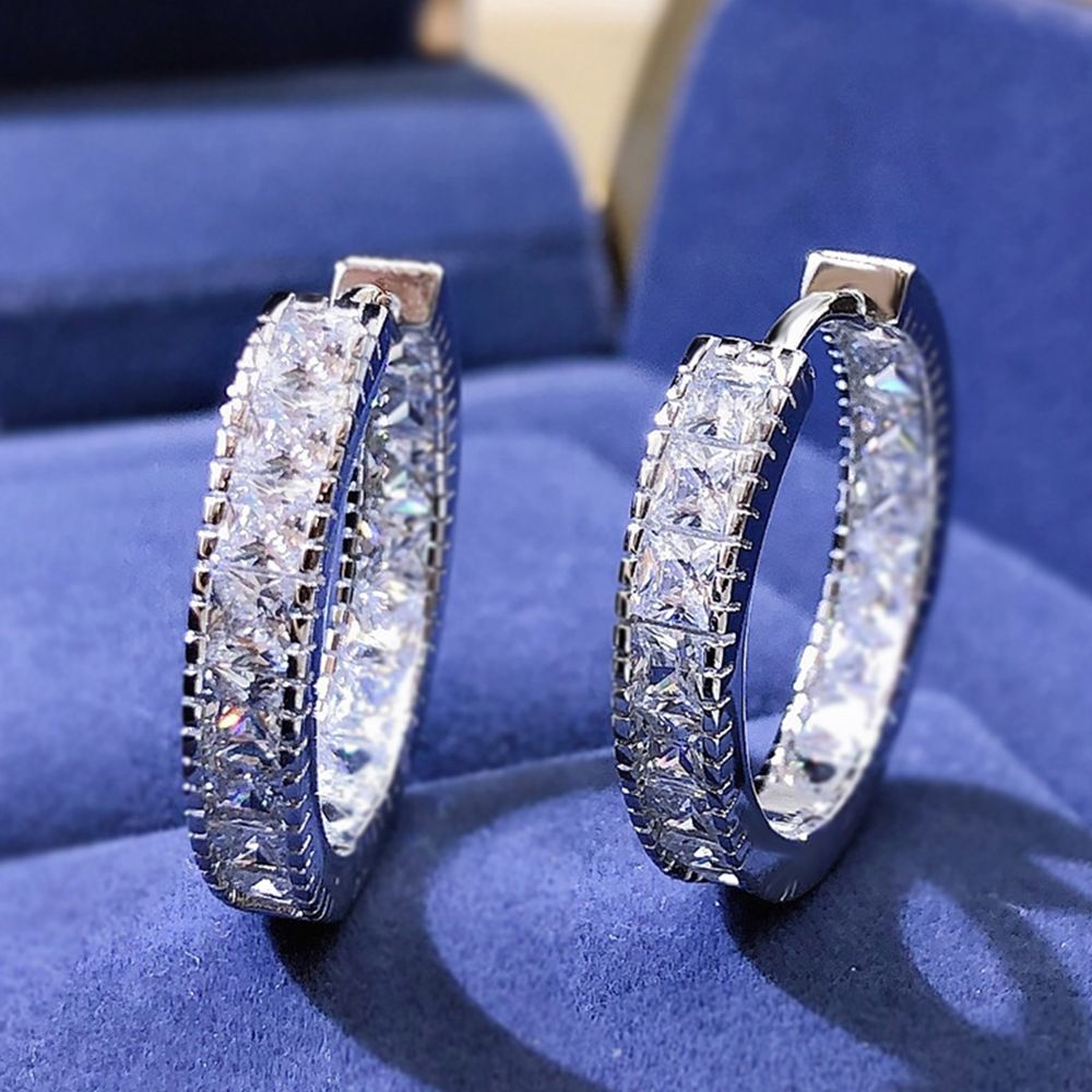 Cao Shi Fashion OL Commuter Ear Buckle Ins Style Round Earrings Female_ipsvogv.com
