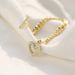 Women's Jewelry Copper Zircon Stainless Steel Couple Titanium Steel Love Bracelet Necklace Crystal Set_ipsvogv.com