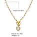 Creative Artificial Pearl Love Necklace With A Cool Minimalist Style, Women's OT Buckle Peach Heart Pendant And_ipsvogv.com