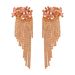 Fashionable small fresh tassel pendant sweet girl street shooting temperament versatile rhinestone jewelry earrings_ipsvogv.com