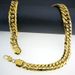 Heavy Mens 16mm Width Necklace Bracelet All Polished 316L Stainless Steel Necklace_ipsvogv.com