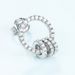 Dazzling 3A Zirconium Earrings S925 Silver Interlocking Diamond Earrings Light Luxury Fashion High End_ipsvogv.com