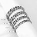 New Encrypted Four-Sided Cuban Men Hip-Hop Letter Personality Titanium Steel Bracelet Couple Gift For Boyfriend_ipsvogv.com