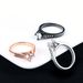 Simple fashion women's ring popular zircon plated real gold engagement ring_ipsvogv.com