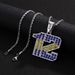 New Full Diamond Necklace Hip Hop Cuban Chain Jewelry Alloy Number 12 Pendant_ipsvogv.com