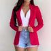 Women's Clothing small suits Lapel long sleeves slim sweet button street jacket suit multi color spot_ipsvogv.com