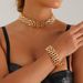 Punk Exaggerated Thick Chain Necklace, Stylish Simple Clothing Accessories Metal Bracelet Spice Girl_ipsvogv.com