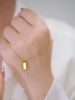 Small Block Necklace, Female Gold Pendant, Niche Temperament, Simple And Light Luxury Accessories, Titanium Steel Non_ipsvogv.com