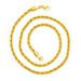 Vietnam Sand Couple Necklace 2/3/4/5mm Fried Dough Twists Gold Plated Twisted Rope Chain Men's And Women's Necklaces_ipsvogv.com