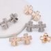 Four leaf clover metal waist buckle detachable no seam no nail waist button jeans waist buckle artifact_ipsvogv.com
