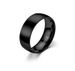 Titanium Frosted Men's Plain Brushed Stainless Steel Ring Accessories_ipsvogv.com