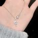 S Pure Silver Language Wish Necklace Ins Niche High-end Light Luxury Versatile Pentagonal Star Collarbone Chain_ipsvogv.com
