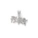 Full Diamond Letter Necklace Oval PLUG Trendy Brand Versatile Hip Hop Men's Pendant_ipsvogv.com