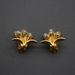 Vintage Glass Flower Bouquet Ear Clip Earnail Brooch Set Blue Magnolia Enamel Bell Orchid_ipsvogv.com