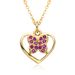 Heart Shaped Clavicle Necklace For Girls - Micro Inlaid Love Pendant, Minimalist & Elegant Chain Jewelry_ipsvogv.com