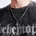 Cross Necklace, Men's Trendy Melon Seed Chain With Diamond Inlaid Pendant, Titanium Steel Hip-hop Versatile Accessories,_ipsvogv.com