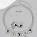 High end flame heart necklace, niche drip oil design, long chain, simple heart-shaped earrings for women_ipsvogv.com