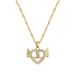 】 Love 【 Angel Light Luxury Banquet Necklace Female Internet Celebrity Versatile Clavicle Titanium Steel Chain 【 】_ipsvogv.com