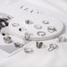 Hot Selling Butterfly Ring, Small Daisy Wings, Heart, Oil Drop Opening Combination, 15 Piece Set Of Rings_ipsvogv.com