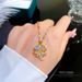 Titanium Steel 【 】 Light Luxury Full Diamond Micro Inlaid Zircon Charm Super Fairy Flower Necklace Copper Plated True 【 】_ipsvogv.com