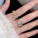 Real Gold Electroplated Curved Snake Opening Korean Style Ins, Fashionable Personalized Index Finger Ring, Light Luxury_ipsvogv.com