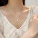 New Titanium Steel Ins Small Square Shell White Fritillaria, Niche, Simple And Fashionable, Non Fading Best Friend_ipsvogv.com