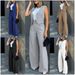 Women's fashion suit vest vest wide leg pants casual suit_ipsvogv.com