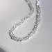 Fashion Mulit-cut Glass Crystal Irregular Beaded Choker Necklace For Women Transparent Vintage Korean Collarbone Collar Neck_ipsvogv.com