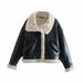 Women's clothing style street fashion fleece fur jacket coat_ipsvogv.com